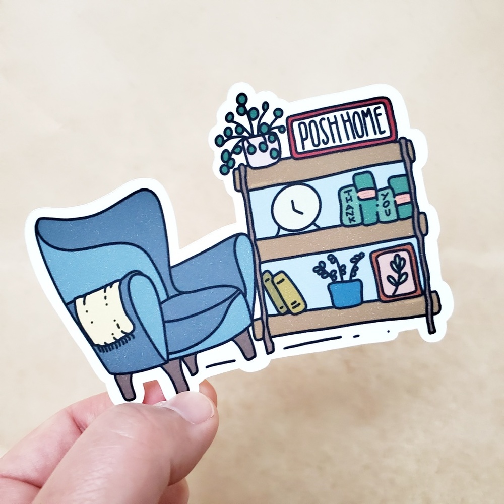 LB079 STICKERS Custom Poshmark Stickers POSH HOME Personalizable Shipping Supply - Picture 9 of 9